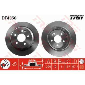 FREN DISKI ARKA VIANO W639 03> VITO W639 03> - TRW DF4356