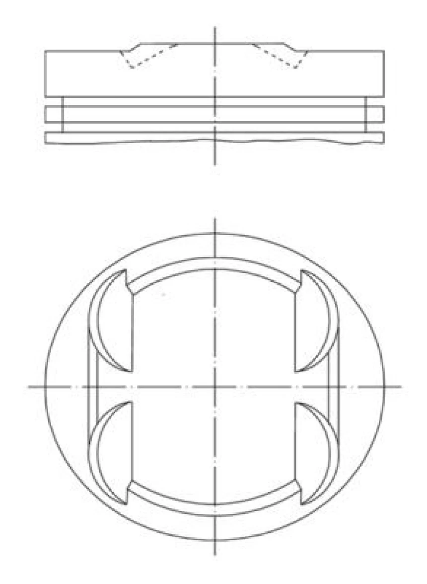 Mercedes Piston + Segman 0.50mm (m112.9, 90.40mm) E-Class W210 96>03 - Mahle 0013402