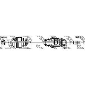 ON AKS SAG DOBLO 1,3 MULTIJET DOBLO 1,9 JTD 05> ALBEA 1,3JTD (IC FREZE:24 DIS FREZE:25 UZUNLUK:928) - GSP 217019