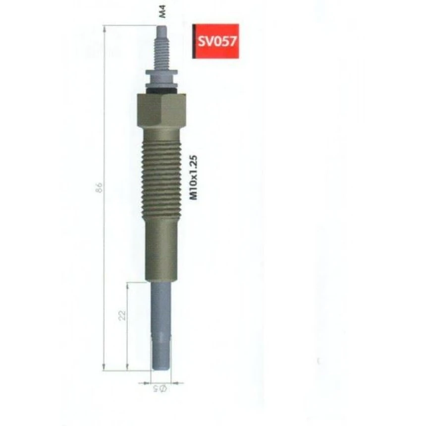 Mazda Kizdirma Bujısı Mazda E2200 Kia Besta 2,2 10,5 V - Svac Sv057