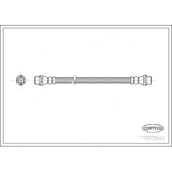 ARKA FREN HORTUMU A6 AVANT / QUATTRO 98>05 - CORTECO 19025893