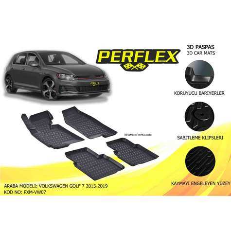 PASPAS 3D HAVUZLU X-MAT GOLF VII 2013-2019 - PERFLEX PXM-VW07