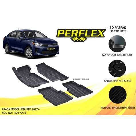 PASPAS 3D HAVUZLU X-MAT KIA RIO 2017-> - PERFLEX PXM-KA16
