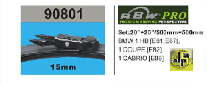 SİLGİ PALETİ BANANA (X2) BMW: 1 SERIES HB [E81,E87] (2004-2011) ? 1 SERIES CABRIO 500/500 TK. - RBW-90801