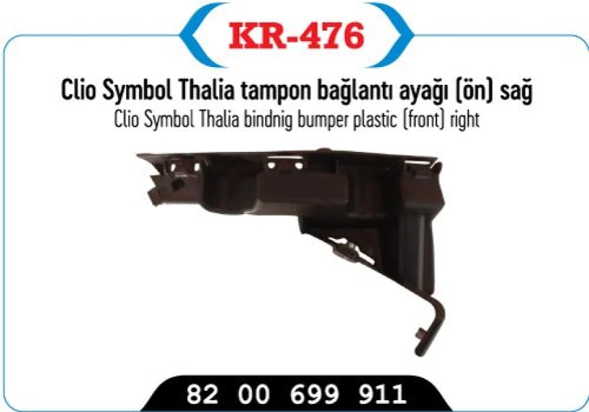 Renault On Tampon Baglantı Sportu Sag Symbol Thalıa - Kaya 476