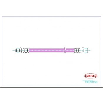 FREN HORTUMU ARKA V-CLASS 638/2 97>03 VITO 638 97>03 SPRINTER 95>06 - CORTECO 19030150