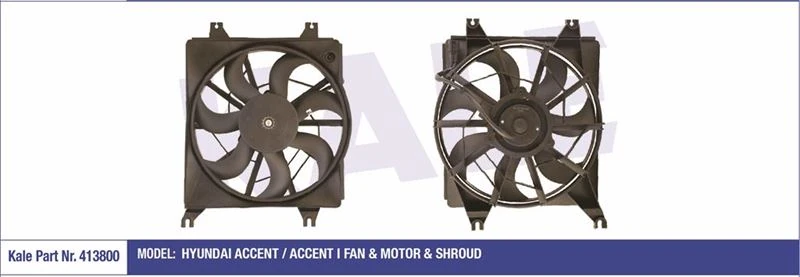 Hyundaı Radyator Fanı Komple Accent 1994 2000 - Kale 413800