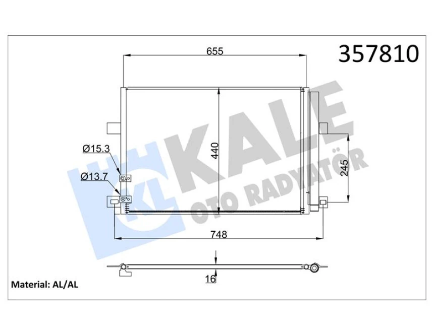 Vag Klima Radyatoru Amarok 10> 2.0tdi - Kale 357810