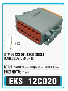 Unıversal Soket>dtm06-12s Deutsch  Kablosuz Demonte - Eks-12c020