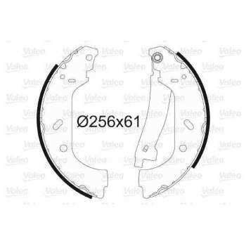 ARKA FREN BALATASI PABUCLU JUMPY EVASION SCUDO EXPERT 1,9TD 1,6 1,8 2,0 HDI 1,9 - VALEO 562552