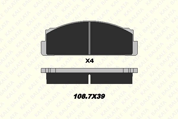 Tofas On Fren Balatası M124 M131 - Kale B 20073 173 04 Ans
