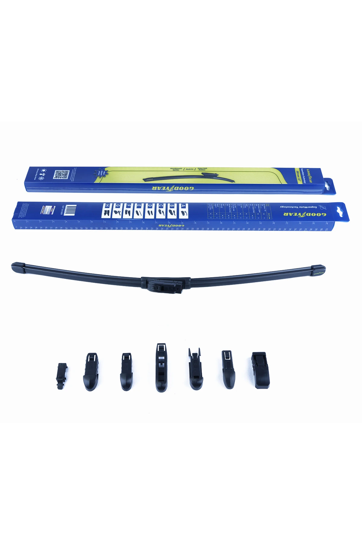 Unı Silecek Süpürgesi Ön - 580mm (adet) Muz Tipi Unıversal 8 Aparatlı - Gdy 501009