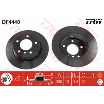 FREN DISKI ARKA - TRW DF4448