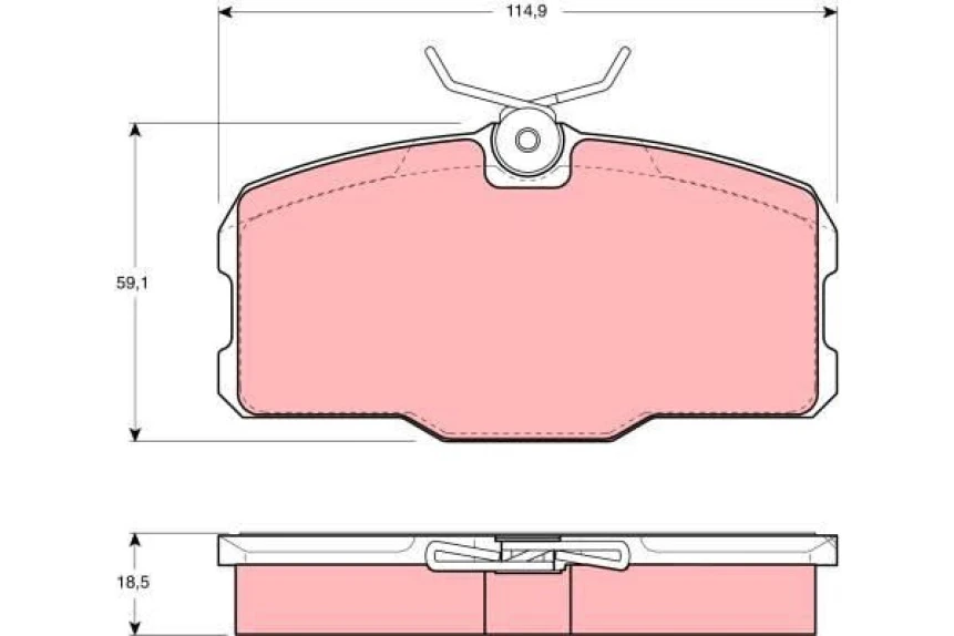Mercedes Fren Balatası On S-Class Coupe C126 85>91 - Trw Gdb418