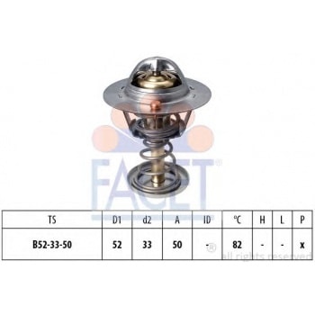 TERMOSTAT YARIS 1,0 1999-2005 DAIHATSU SRION 1,0 2000-> 1,3 2005->107 C1 AYGO 1.0 06> - FACET 7.8674S