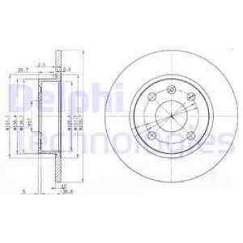 ARKA FREN DISK AYNASI CORSA C 1.4 1.8 03> CORSA C 1.4 1.8 00>03 TIGRA TWINTOP 1.8 04> - DELPHI BG3771
