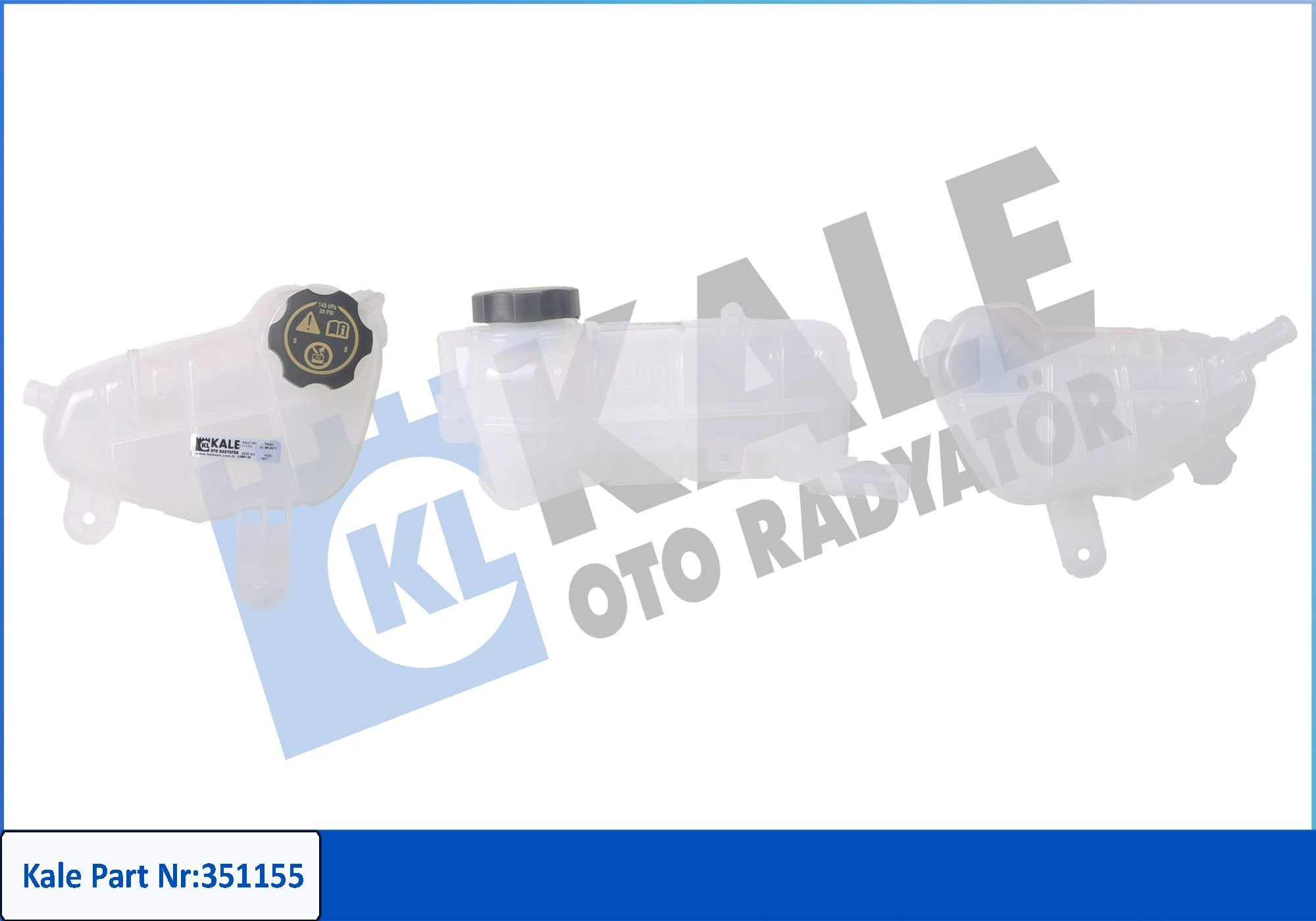 Chevrolet Radyator Genlesme Su Deposu Aveo T300 12>17 - Kale 351155