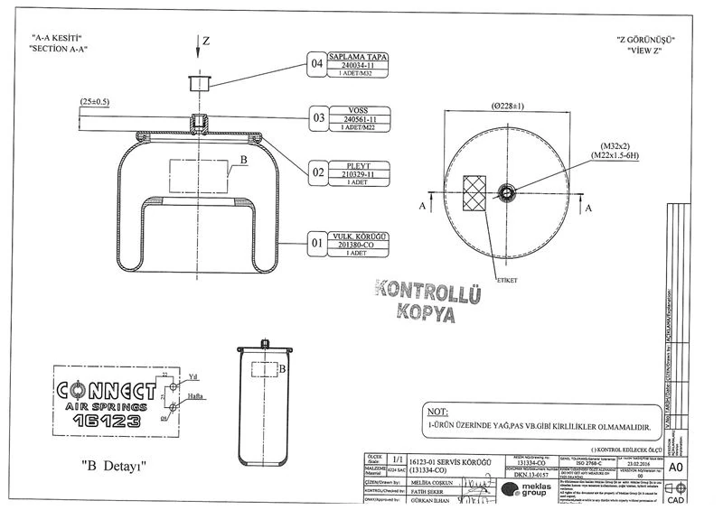 Mercedes Truck 36123 P Pistonsuz Koruk Mercedes Antos-Arocs-Actros Mp4-Mp5 2011> - Connect 16123-01