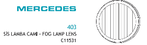 SİS LAMBA CAMI-MERCEDES 403 - AYFAR-C11531