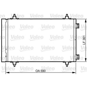 KLIMA RADYATORU EXPERT III JUMPY III SCUDO III P807 C8 06> - VALEO 814366