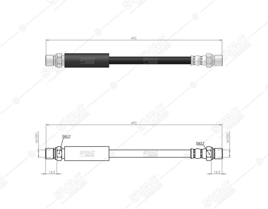 Mercedes Fren Hortumu On G-Class W460 82>92 W461 93>00 - Svac 50-0159