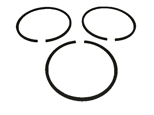 13547 165-285-265-275-185 Hidrolik Piston Segmanı 3 Lü Takım 897597 Ithal B-80 - PY-13547 - PY-13547