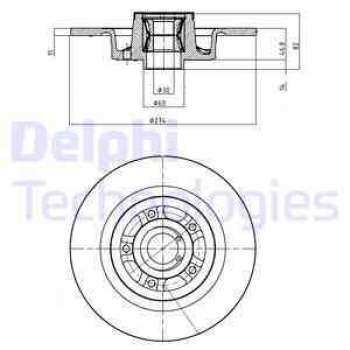 ARKA FREN AYNASI (DISKI) ADET LAGUNA II 1,6 / 1,8 / 1,9 / 2,0 SCENIC II 2,0DCI (PORYALI) - DELPHI BG9026RS