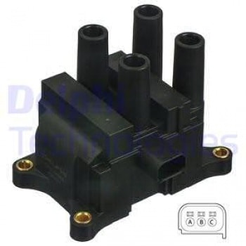 ATESLEME BOBINI FIESTA V / VI 01>11 FUSION 01>12 1,25 / 1,3 / 1,4 / 1,6TI FOCUS II C MAX 1,4 / 1,6TI - DELPHI GN10449-12B1