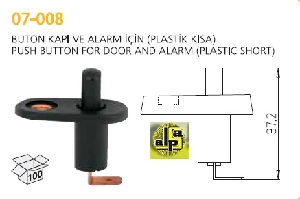 Unıversal Buton Kapı Ve Alarm İçin (plastik Kisa) - Aksa-07008