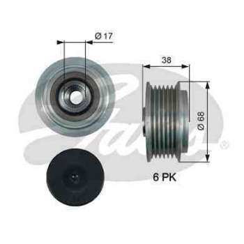 ALTERNATOR KASNAGI (RULMANLI) COROLLA (04 07) AURIS 07=> 1,4 D 4D SONATA V 2,0 2,4 05=> CARENS 2,0 - GATES OAP7185