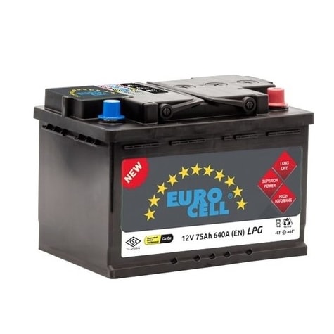 AKU 12V 75 AH L3B (278×175×175) TIRNAKLI ALÇAK - EUROCELL 8699358520111