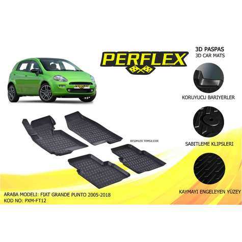 PASPAS 3D HAVUZLU X-MAT GRANDE PUNTO 07>18 - PERFLEX PXM-FT12