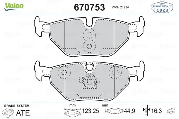 Bmw Fren Balatası Arka - Fren Balatası Arka - Val 670753