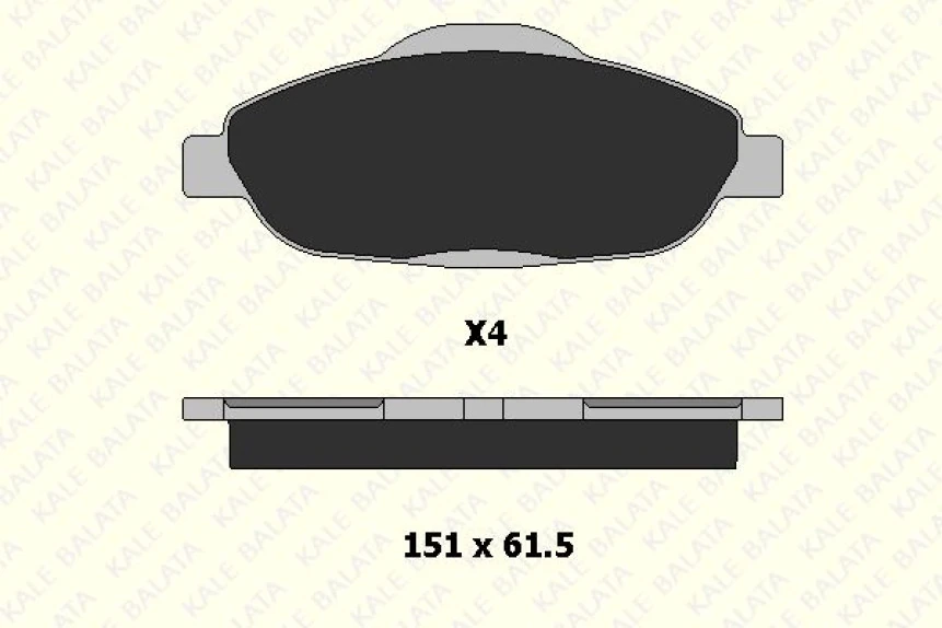 Psa On Fren Balatası P308 P3008 1,4 16v / 1,6 16v / 1,6hdi 09 / 07> - Kale B 24660 178 04 Ans