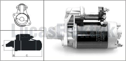 Bmc Ticarı Mars Motoru 12v 2,1kw 10 Dis M113 Bmc Tm30 Les0049 - Lucas 619 240 17