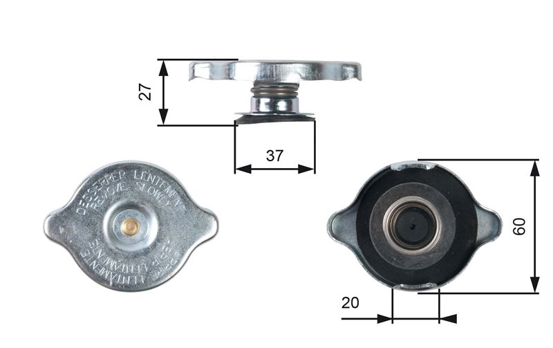 RADYATOR KAPAGI 190 W201 8293 W202 9300 W124 9395 W210 9602 W126 8591 W140 9398 - GATES RC217