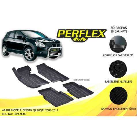 Nissan Paspas 3d Havuzlu X-Mat Nissan Qashqaı 2007-2012 J10 Kasa - Perflex Pxm-Ns05