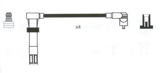 Vag Bujı Kablo Takımı Set Bora Golf IV A3 1.6 Aeh Akl - Doduco 7802