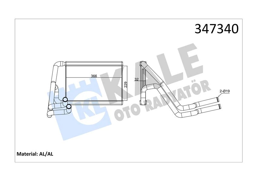 Kore Kalorıfer Radyatörü - A/m 145x235x20 : Kalorıfer Petegi - Kal 347340