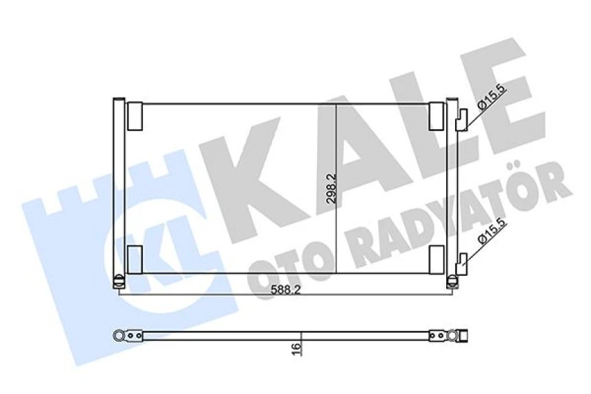 Fiat Klima Radyatörü - ( Kurutucusuz) Brazıng - Kal 353210