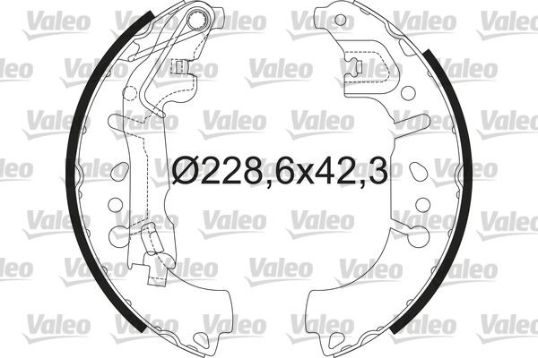 Fiat Arka Fren Balatası Pabuc Egea 1,3d / 1,4 / 1,6 Fiat 500l 0,9 / 1,3d - Valeo 564214