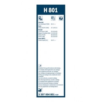 SILECEK SUPURGESI ARKA CAM PLASTIK [260 MM] MODUS - BOSCH 3397004801