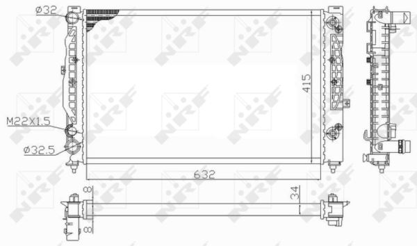 MOTOR RADYATORU OTOMATIK PASSAT A4 A6 1.6 1.8T 1.9TDI 97>05 - NRF 59101