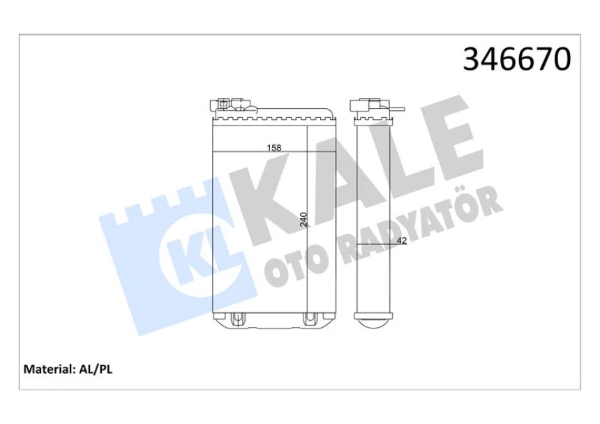 Opel Kalorıfer Radyatoru Omega A Senator B Lotus Carlton Omega - Kale 346670