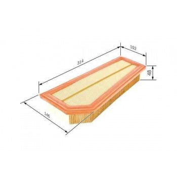 HAVA FILTRESI W204 07>14 S204 07>14 C204 11> W212 09>15 R172 11> C207 09>16 A207 10>16 - BOSCH F026400134