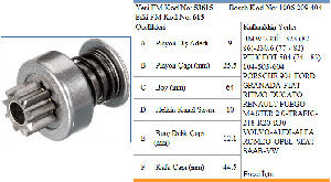 MARŞ DİŞLİSİ-BT 9D BMW 320İ/PEU 504  UMD5548 - FORMMETAL-53615