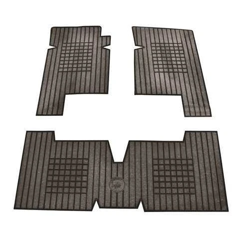 Renault Eski Paspas Dekoratıf Bezli Tip (2 On+1 Arka) Rulo Gri R9 R11 - Leopar Rbr104