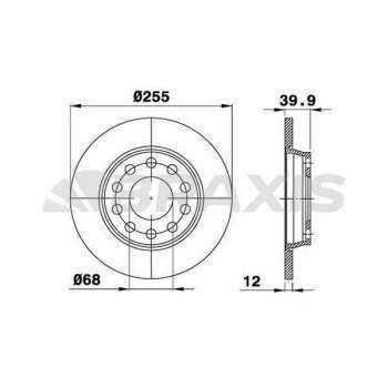 ARKA FREN AYNASI EXEO 08>> A4 AVANT 00>09 - BRAXIS AE0178