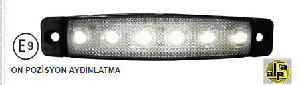 PARMAK LAMBA-12V BEYAZ   6 LEDLİ DORSE - SANEL-SBB12W6