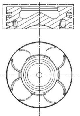 MOTOR PISTON+SEGMANI START-STOP MOTOR ASTRA J CORSA D MERIVA 1.3 CDTI ASTRA J CORSA D MERIVA 1.3 D M - MAHLE 011PI00100000